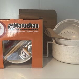 Brand New Bundle Viral Cooker & Maruchan Ramen Noodle Bowl Set with Chopsticks